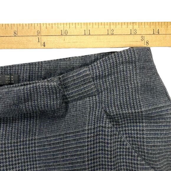 Zara Wide Leg Pants Womens Medium Gray Plaid Trafaluc High Rise Classic Chic - Picture 10 of 15